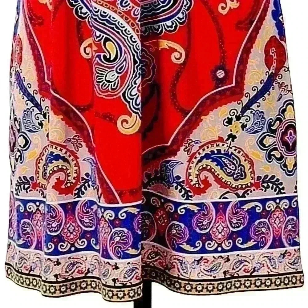 Style & Co. Petite Women’s Bold Color V-neck Dress PS - Picture 5 of 7